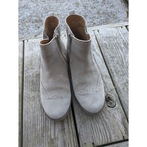 Hotter County Grey Suede Ankle Boot Women Size US 7 UK‎ 5